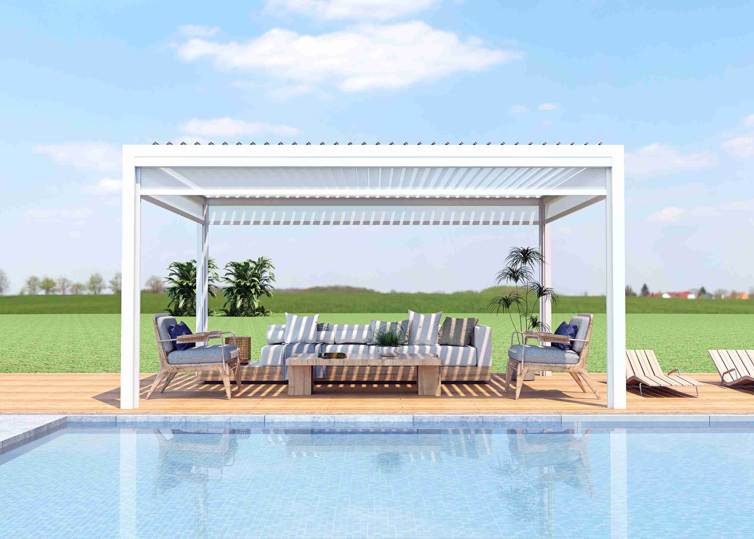 Aluminium pergola