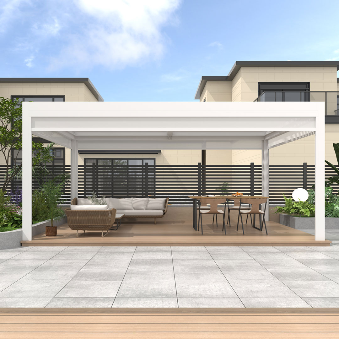 outdoor garden patio louvered pergola
